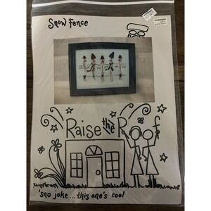 Raise The Roof Cross Stitch Complete Set "Snow Fence" Brand New